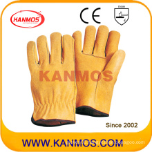 Pig Grain Leather Industrial Safety Driver Work Gloves (22204)